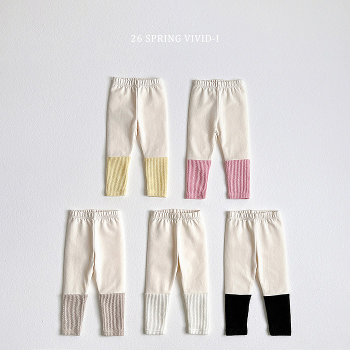 正韓春vividi 五色螺紋內搭褲