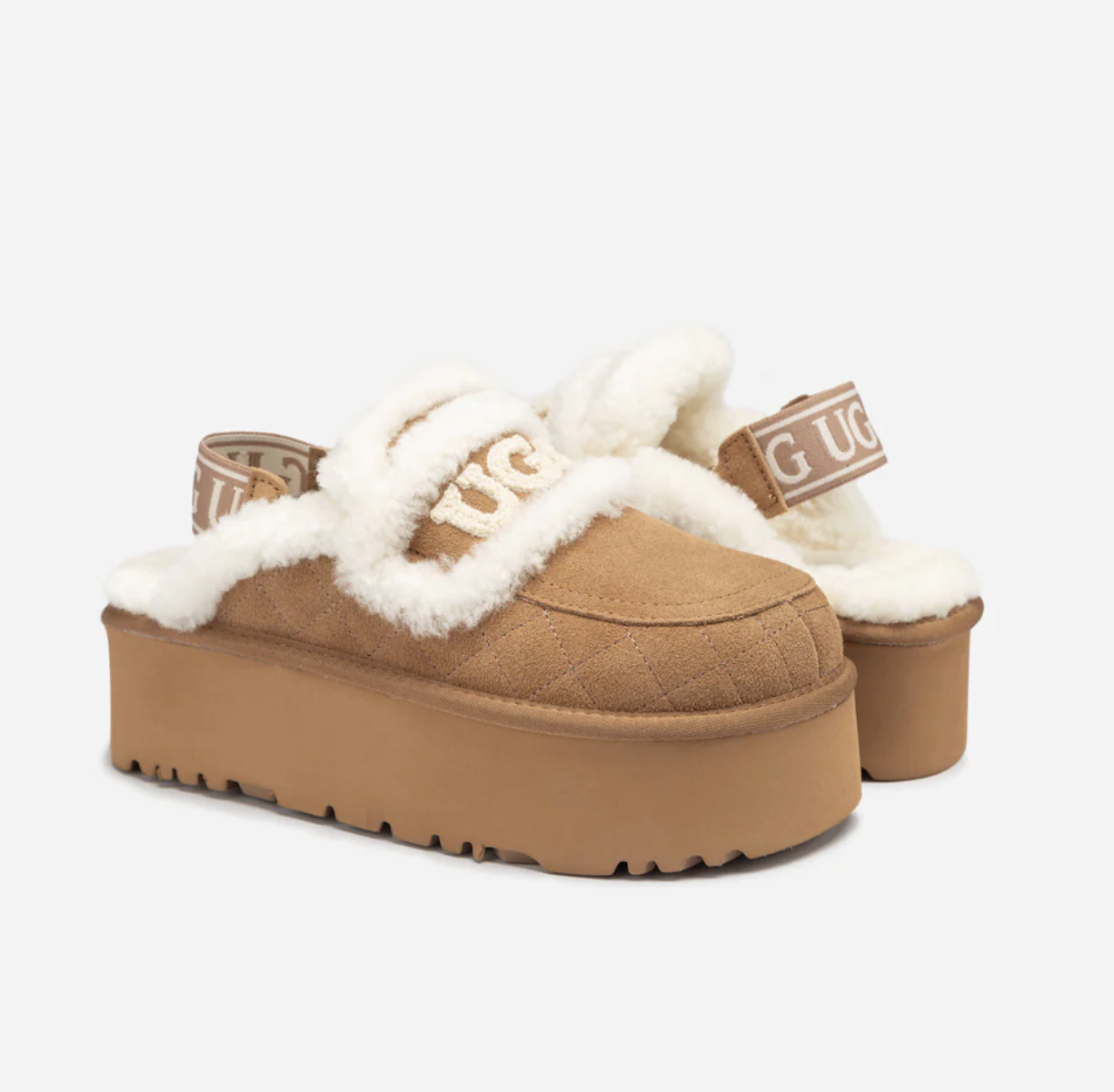 UGG Ozwear Violet Matelasse Shearling Super Platform