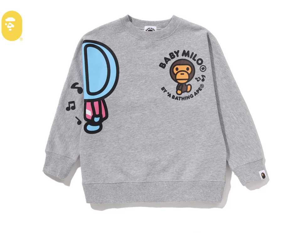 【BAPE童裝】0131 發售 BABY MILO ELEPH CREWNECK SWEATSHIRT