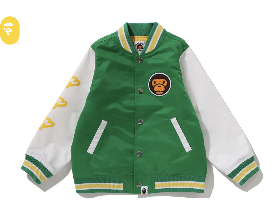 【BAPE童裝】0131 發售 BABY MILO VARSITY JACKET