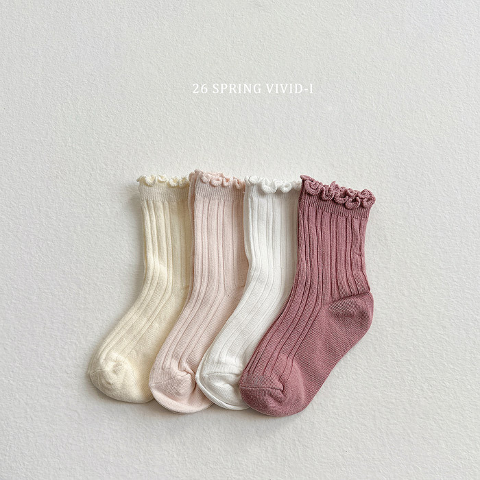 正韓春vividi 軟糖木耳襪