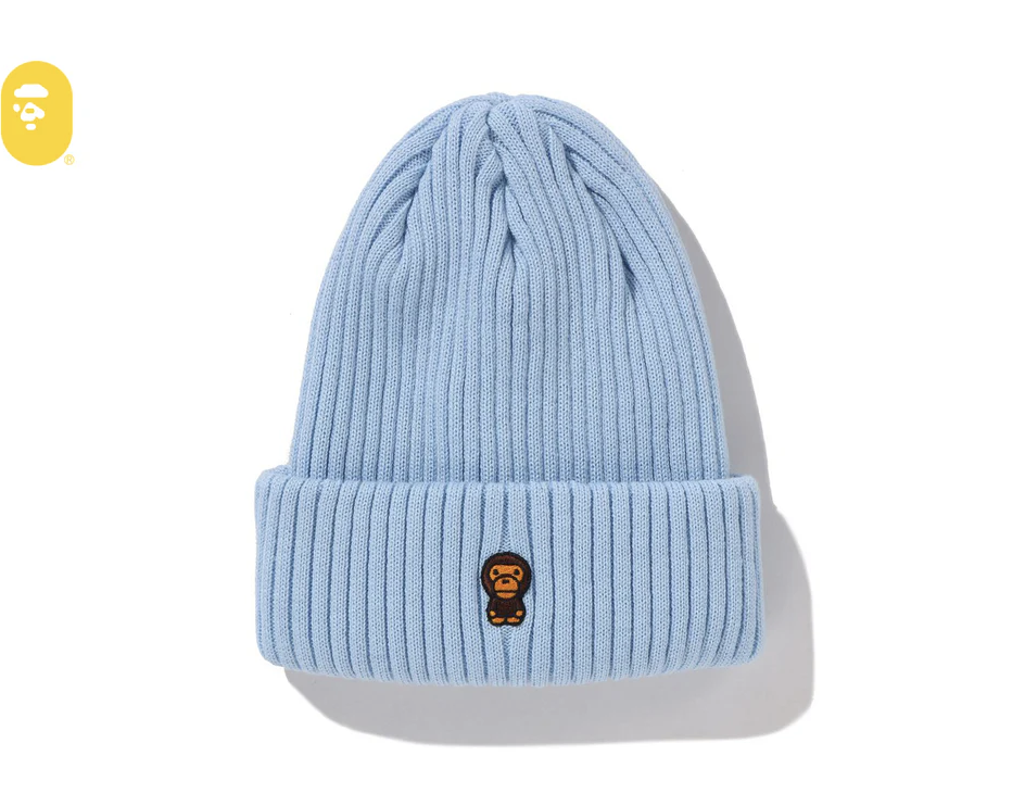 【BAPE配件】0131 發售兒童尺寸 BABY MILO ONE POINT KNIT CAP