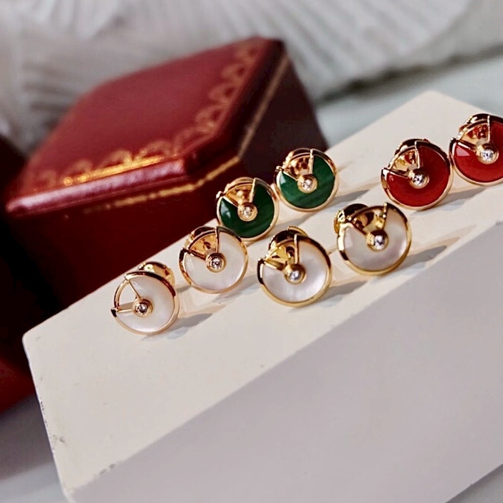 18k ct”Amulette經典護身符高奢定製耳釘