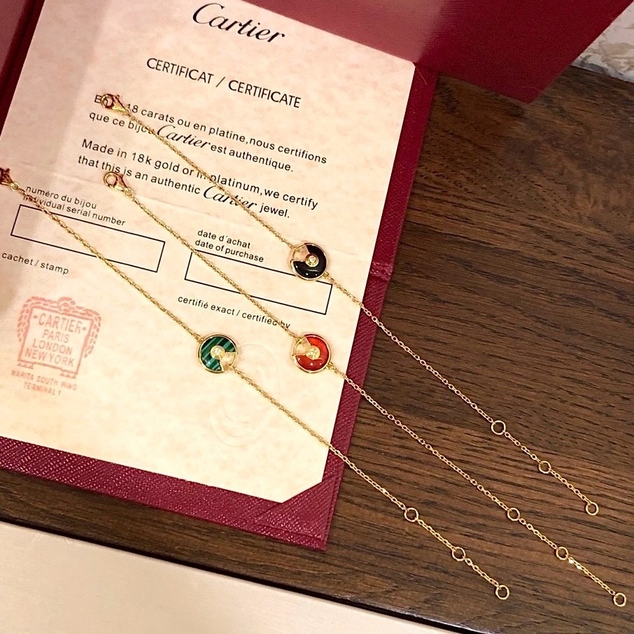 18k ct”Amulette經典護身符高奢定製手鍊