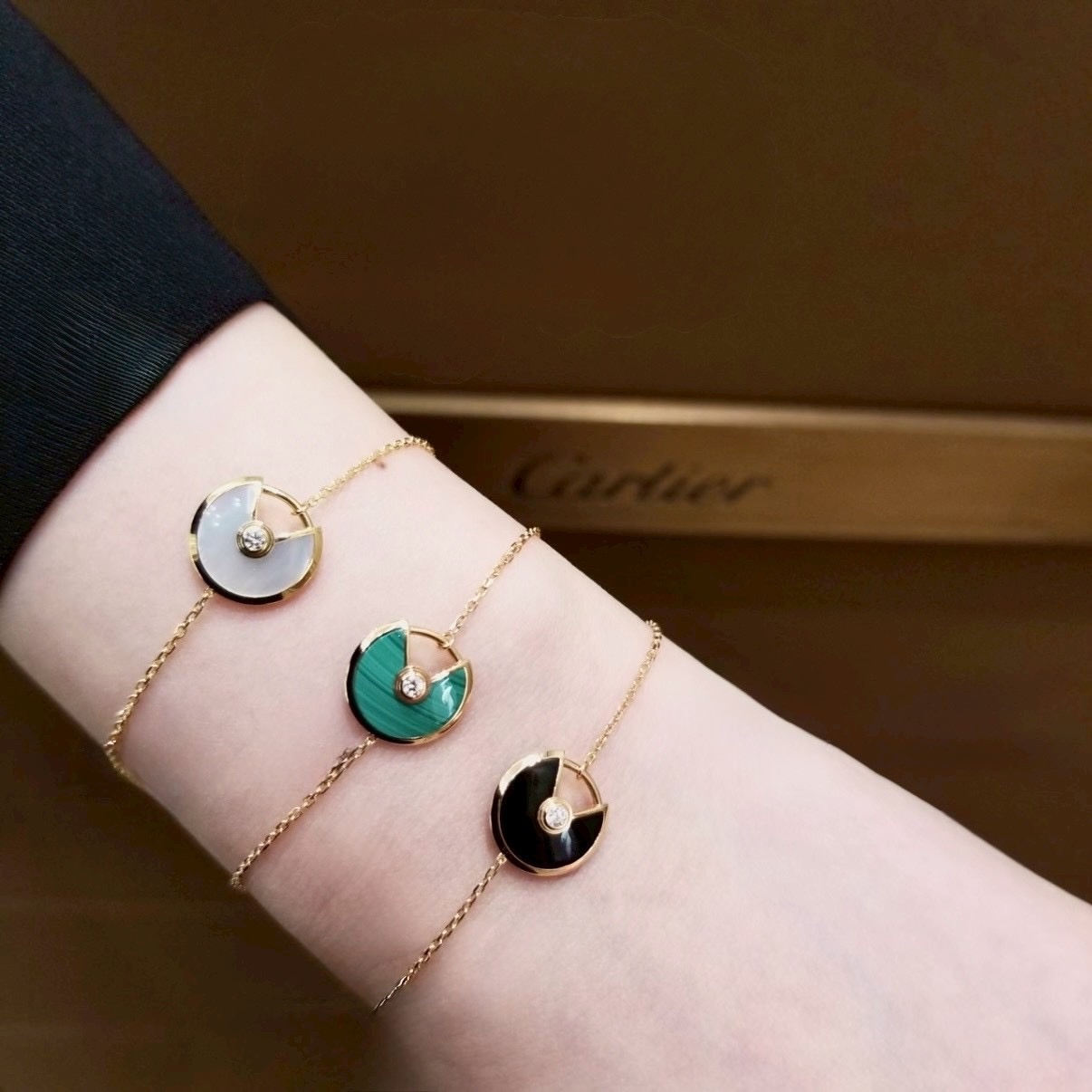 18k ct”Amulette經典護身符高奢定製手鍊