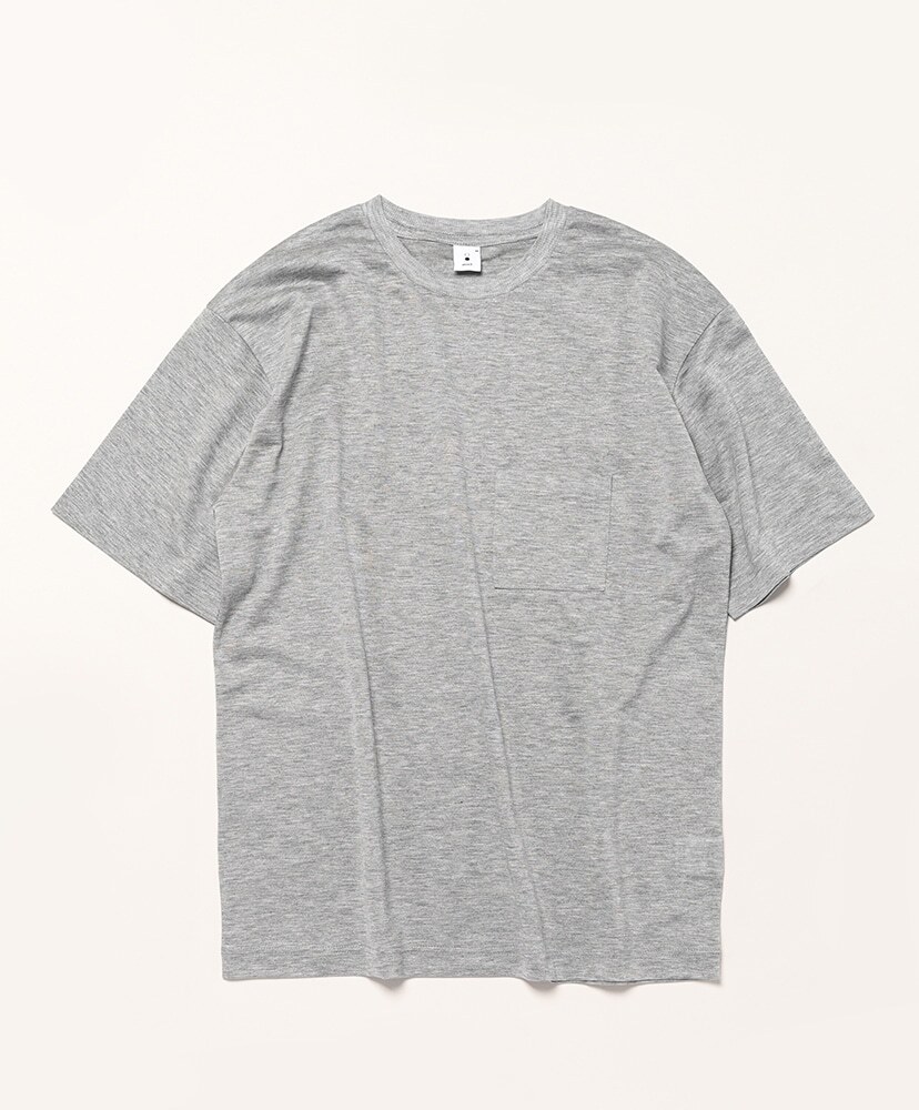 mocT｜LYOCELL JERSEY STITCH CREW NECK S/S POCKET TEE