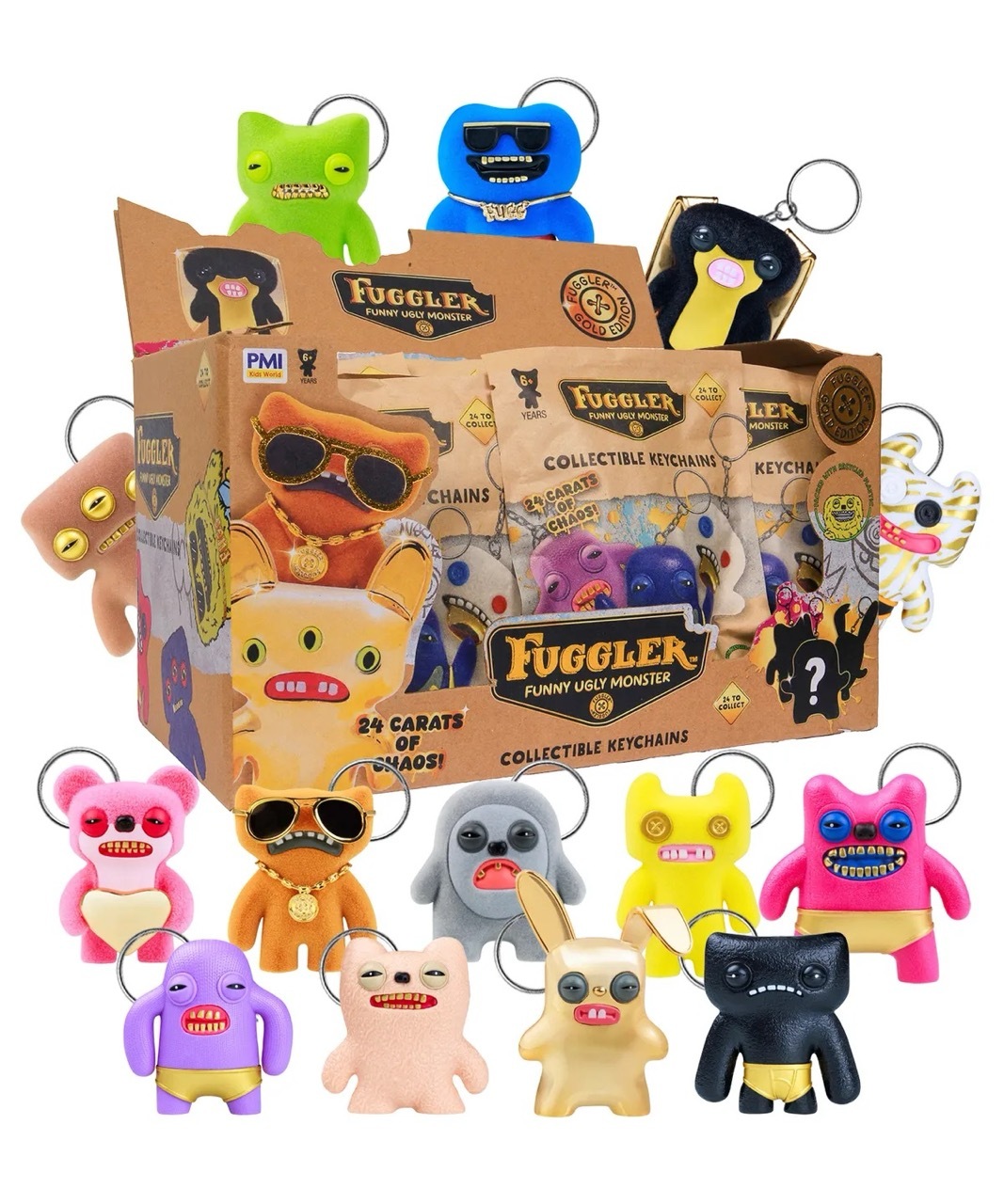 FUGGLER 牙齒怪 放克牙寶 金派系列S3 公仔 吊飾 鑰匙圈 盲袋 24款 / 現貨