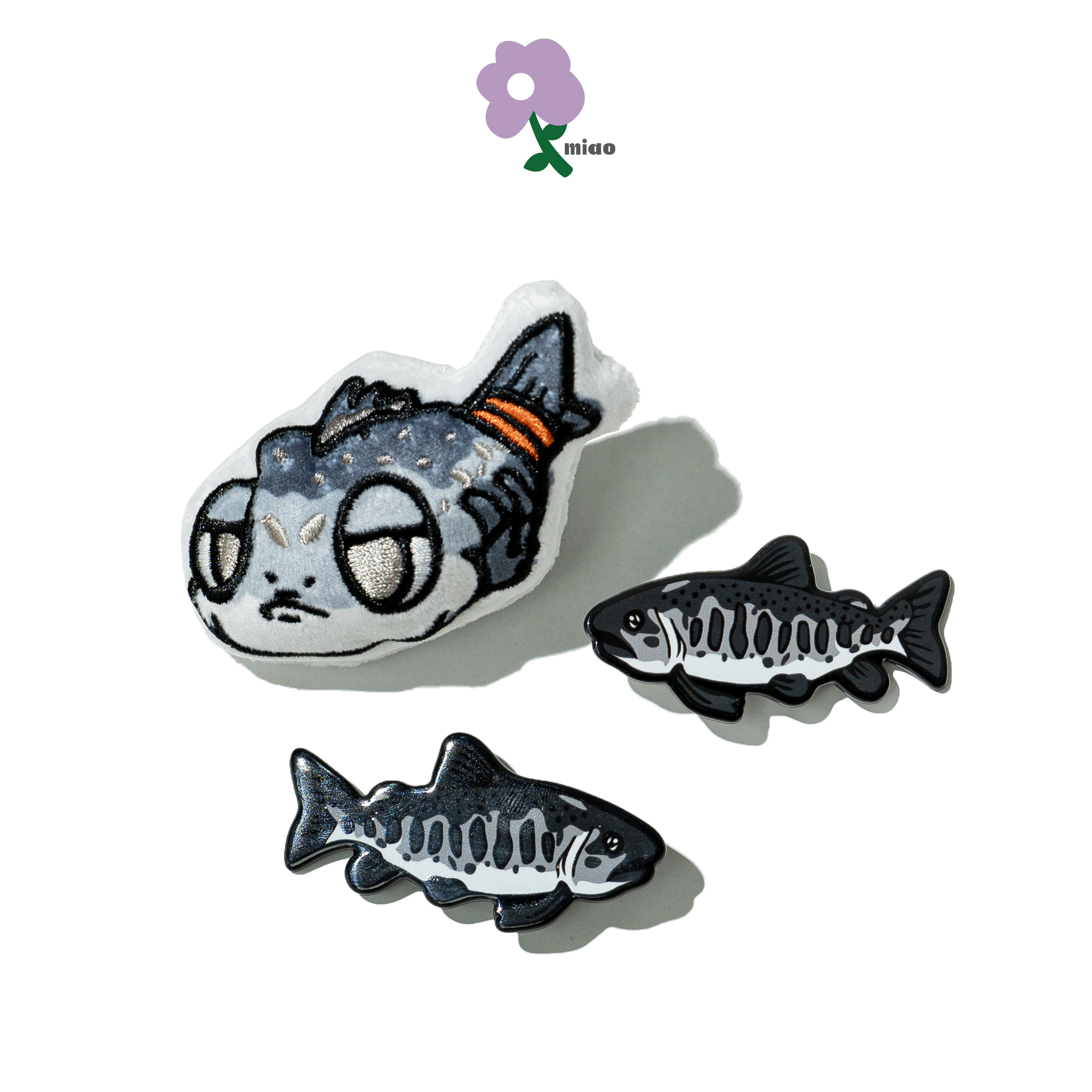 AGILITY MIAO LOGO Hair Clip 鮭魚&鮭魚丸 髮夾 [M-HC]