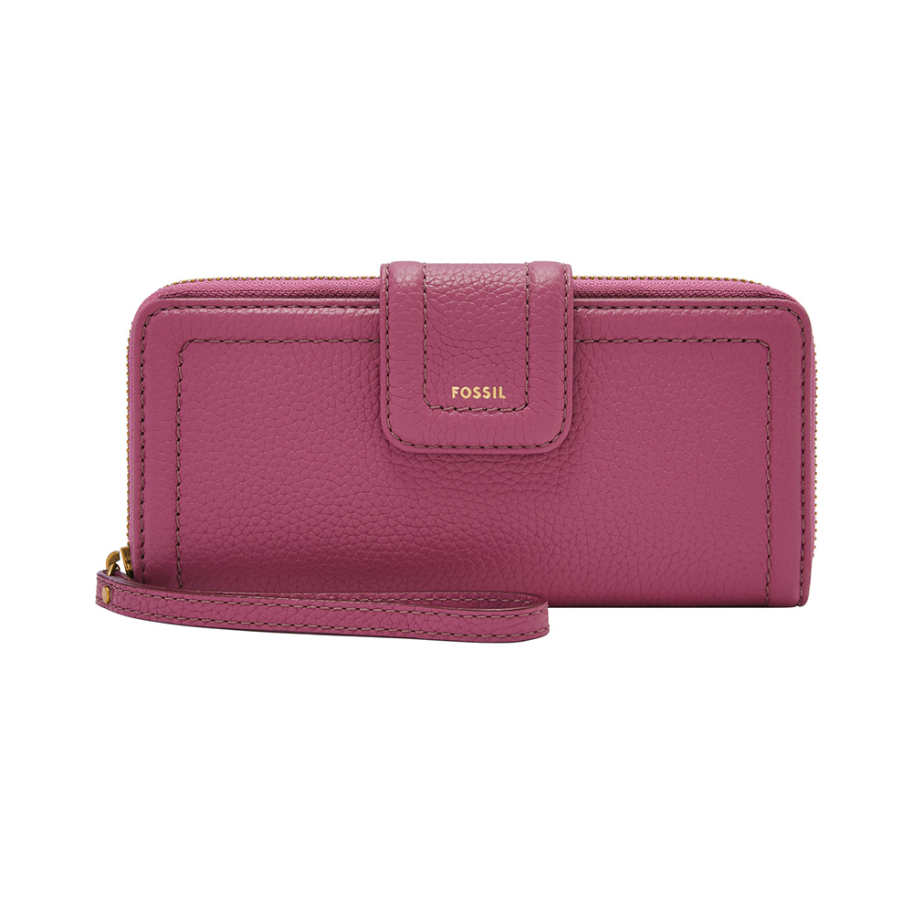 【Fossil】Madison Zip Clutch Wallet レザー長財布 Madison 真皮拉鍊長夾(多色可選)