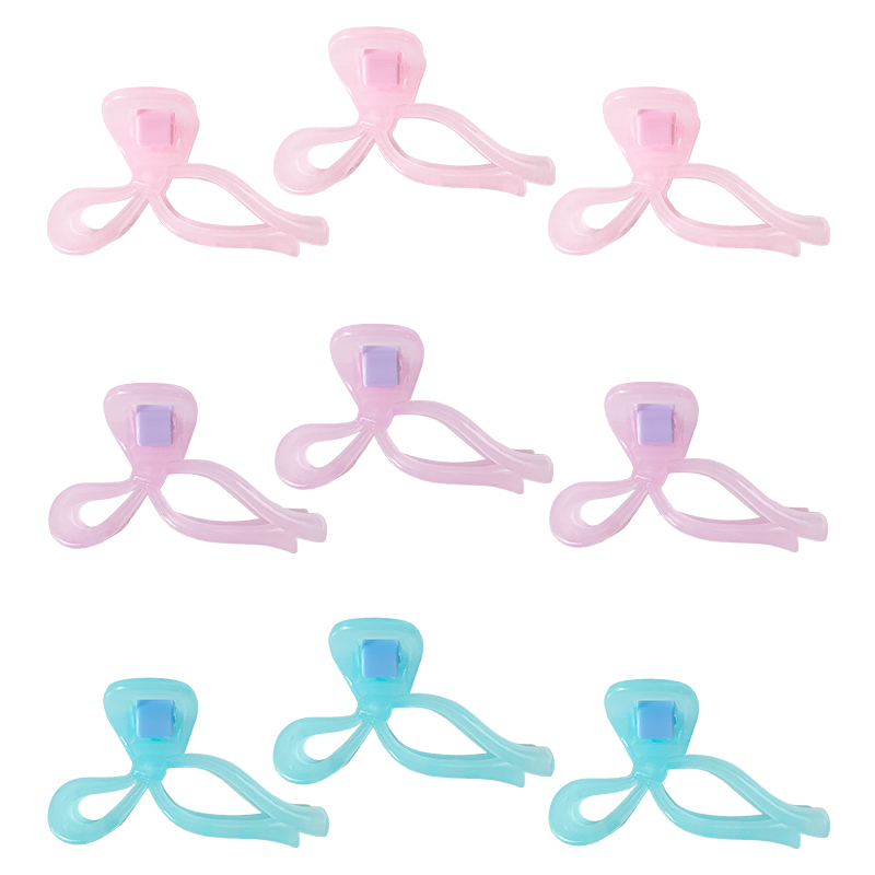 夜光髮夾/蝴蝶結 3入