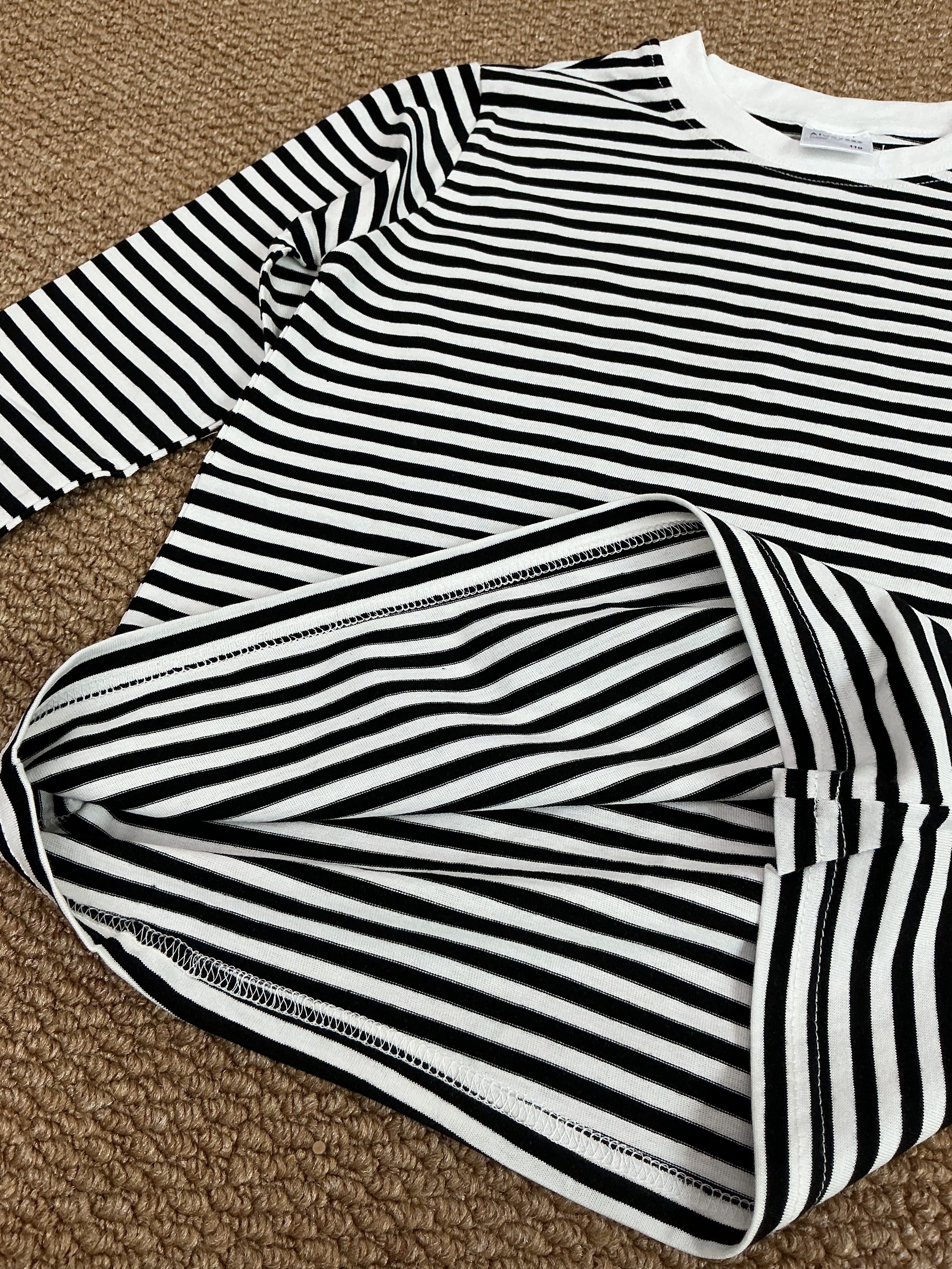 A04194圓領條紋打底衣