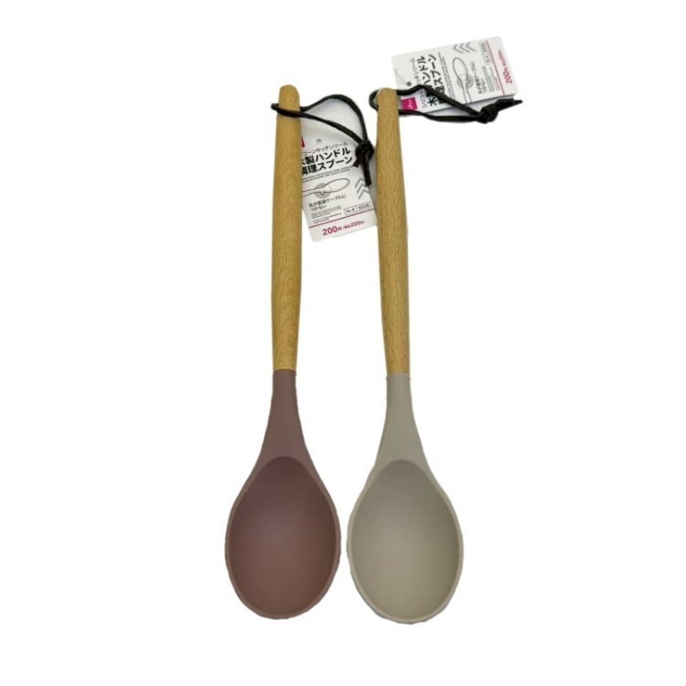 料理勺/木柄矽膠 5.7×3.4×31.6cm