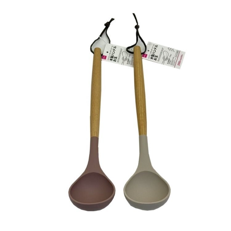 湯勺/木柄矽膠 7×5×30.7cm