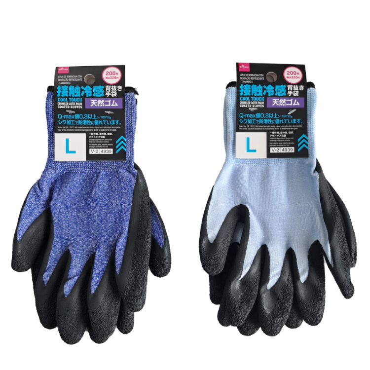 接觸涼感透氣工作手套/橡膠 L