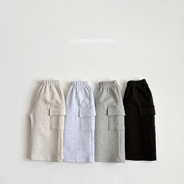 正韓春vividi 四色工裝運動褲