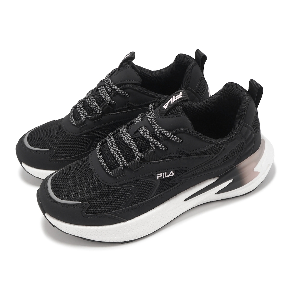 【下殺↘ $1290】FILA 慢跑鞋 STARSHIP 黑白色 運動鞋 女 5J301Y009