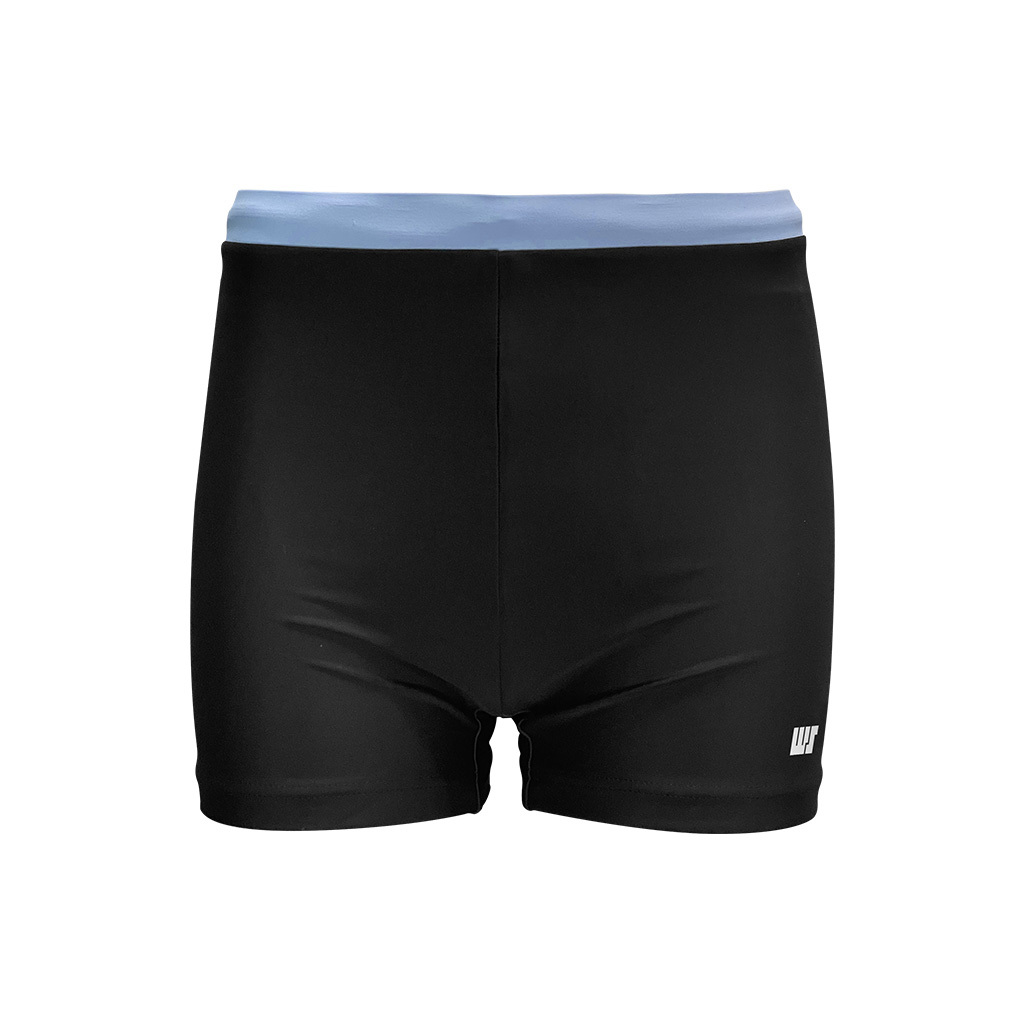 Sea Dive High-waist Swim Trunk - Black/Light Blue