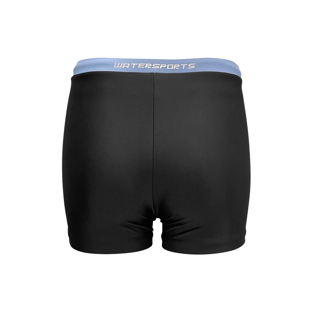 Sea Dive High-waist Swim Trunk - Black/Light Blue