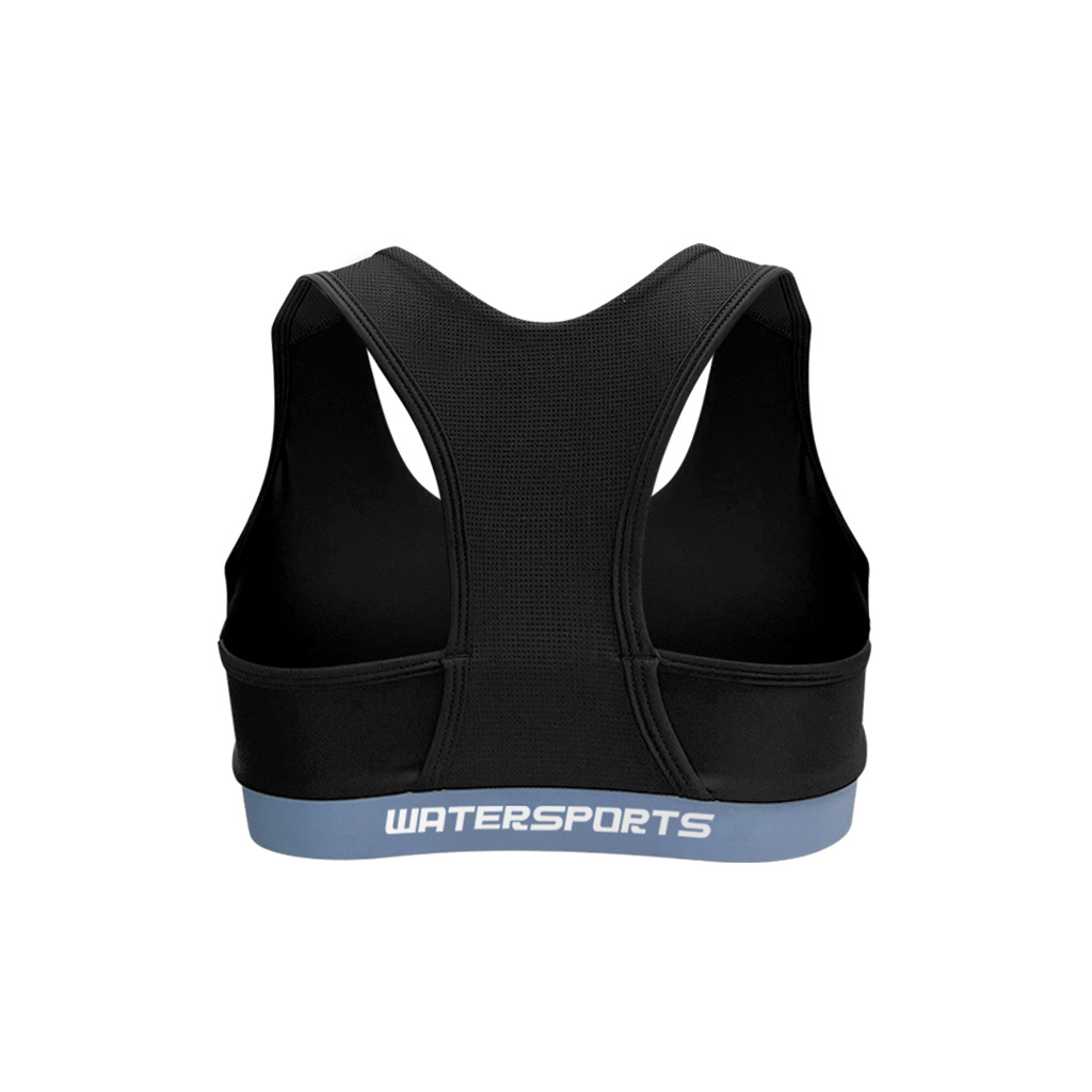 Sea Dive 透氣游泳 Bra Top - 黑/淺藍