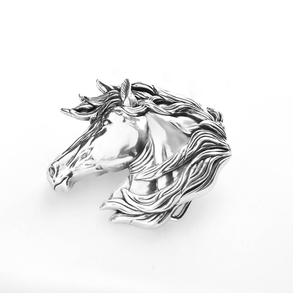 金馬系列-金馬馭勢  造型皮帶扣 / 皮帶頭 - 馬年