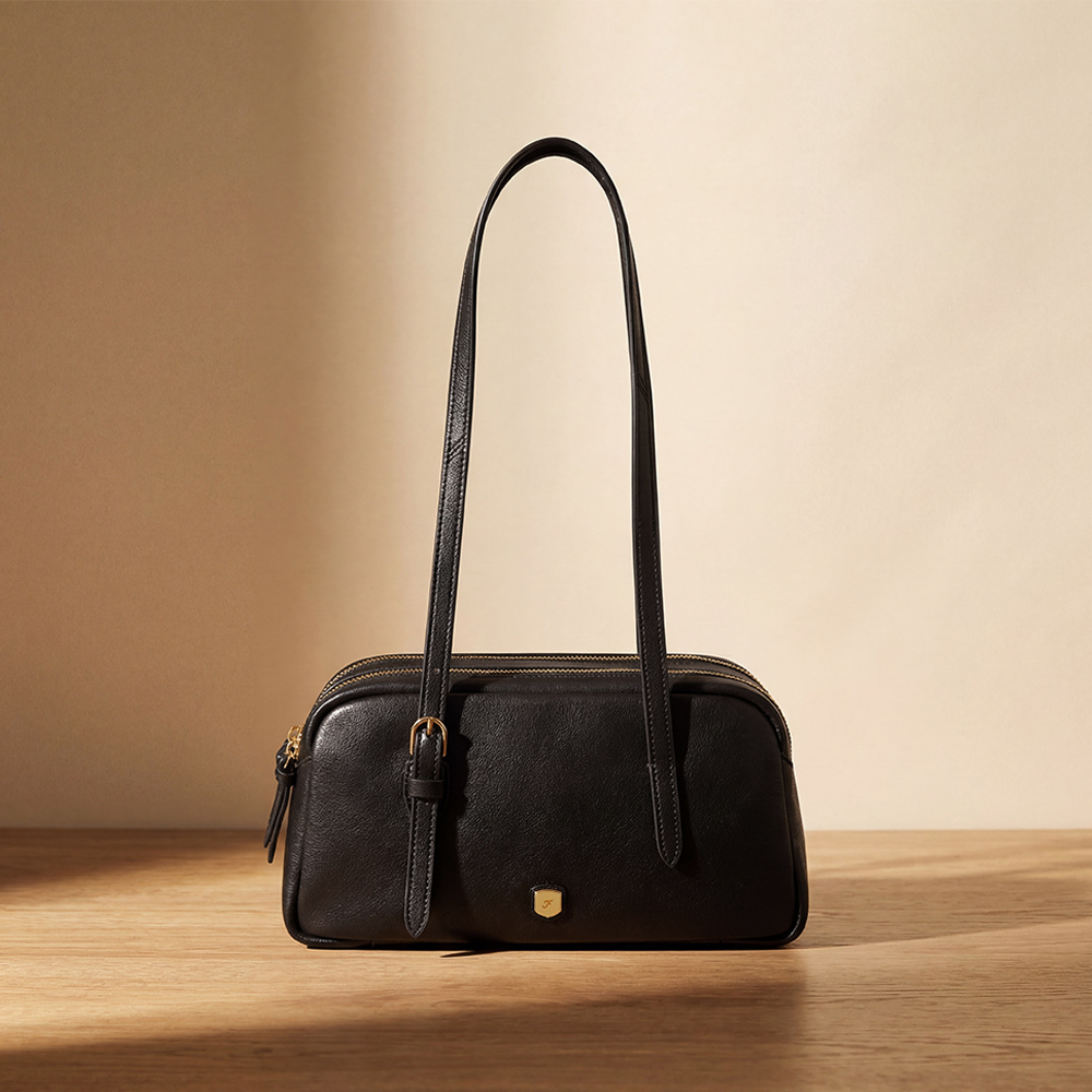 Danni 真皮時尚單肩包-黑色 ZB11223001