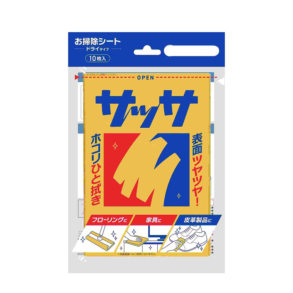 日本 KINCHO 金鳥 SASSA 萬用擦拭巾 10入