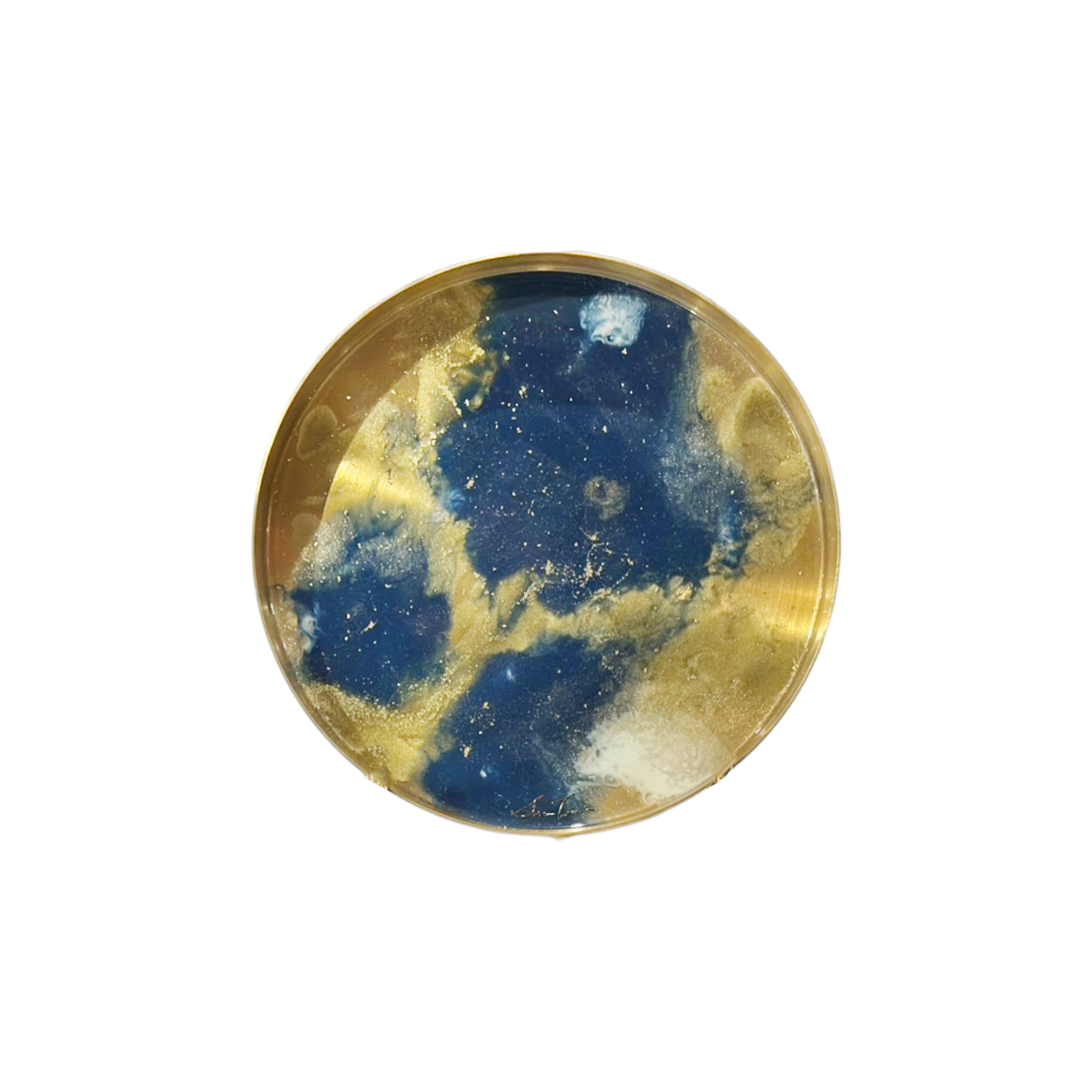 銀河 金屬圓托盤