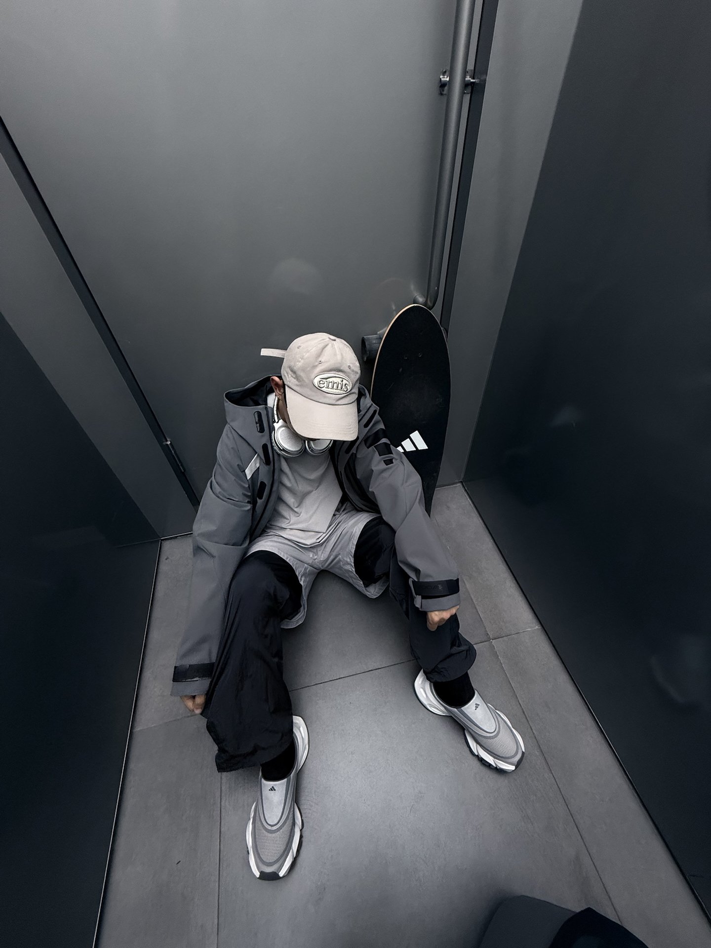 代購-Adidas XLG Runner Mule FOS Grey 灰色 穆勒鞋  JS4586