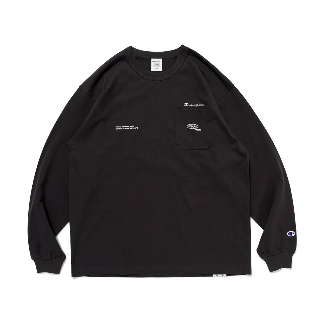 【Champion x WTAPS】0131限購發售口袋薄長TEE ACADEMY / LS / COTTON. CHAMPION