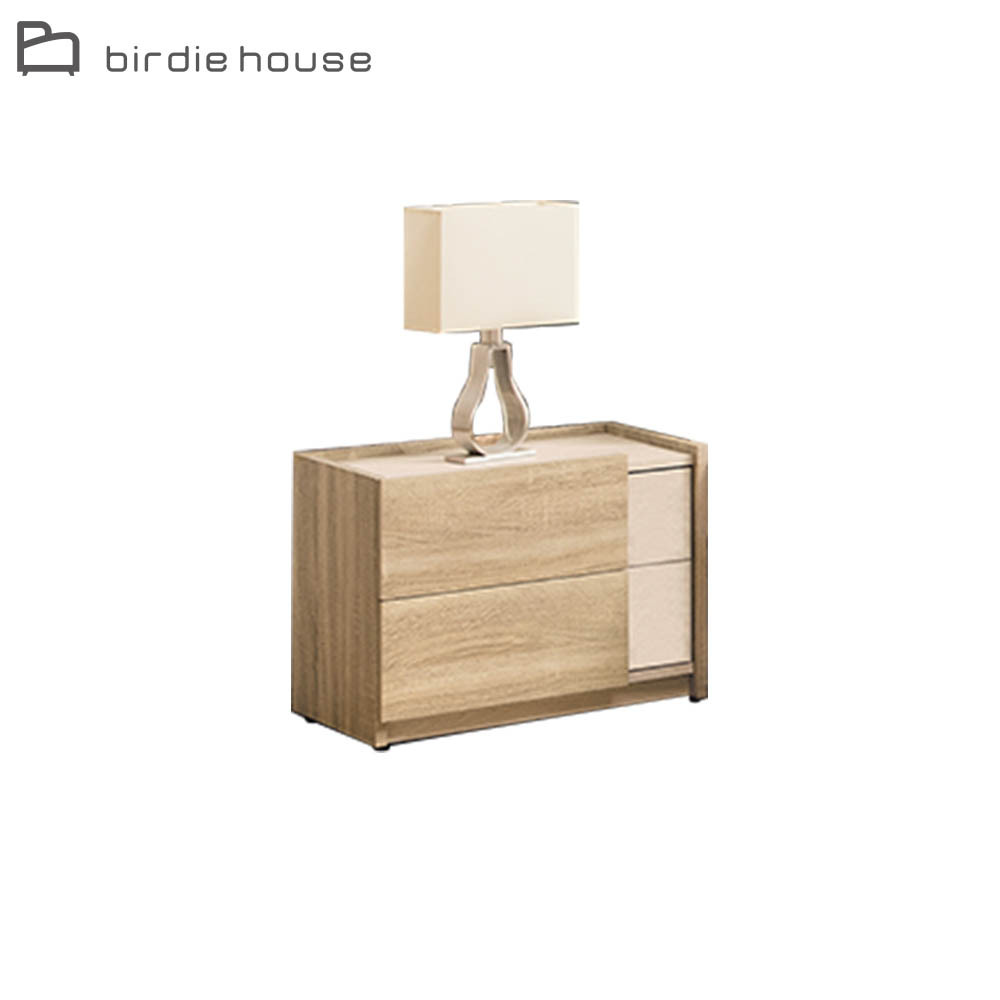 柏蒂家居-席拉1.8尺床頭櫃/二抽收納置物櫃