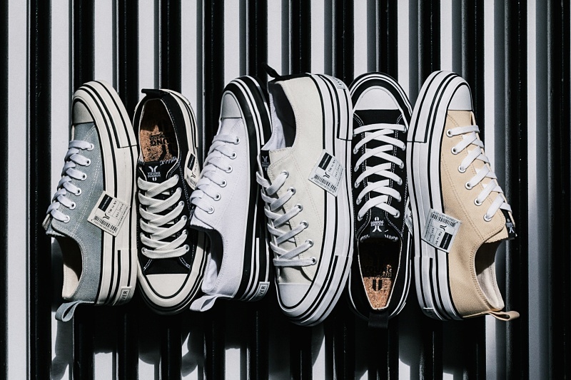 【下殺↘ $499】Y.A.S 休閒鞋 多色 錯位 帆布鞋 男女 CS22001BBK CS22001BBW CS22001BKK CS22001DDW CS22001SSW