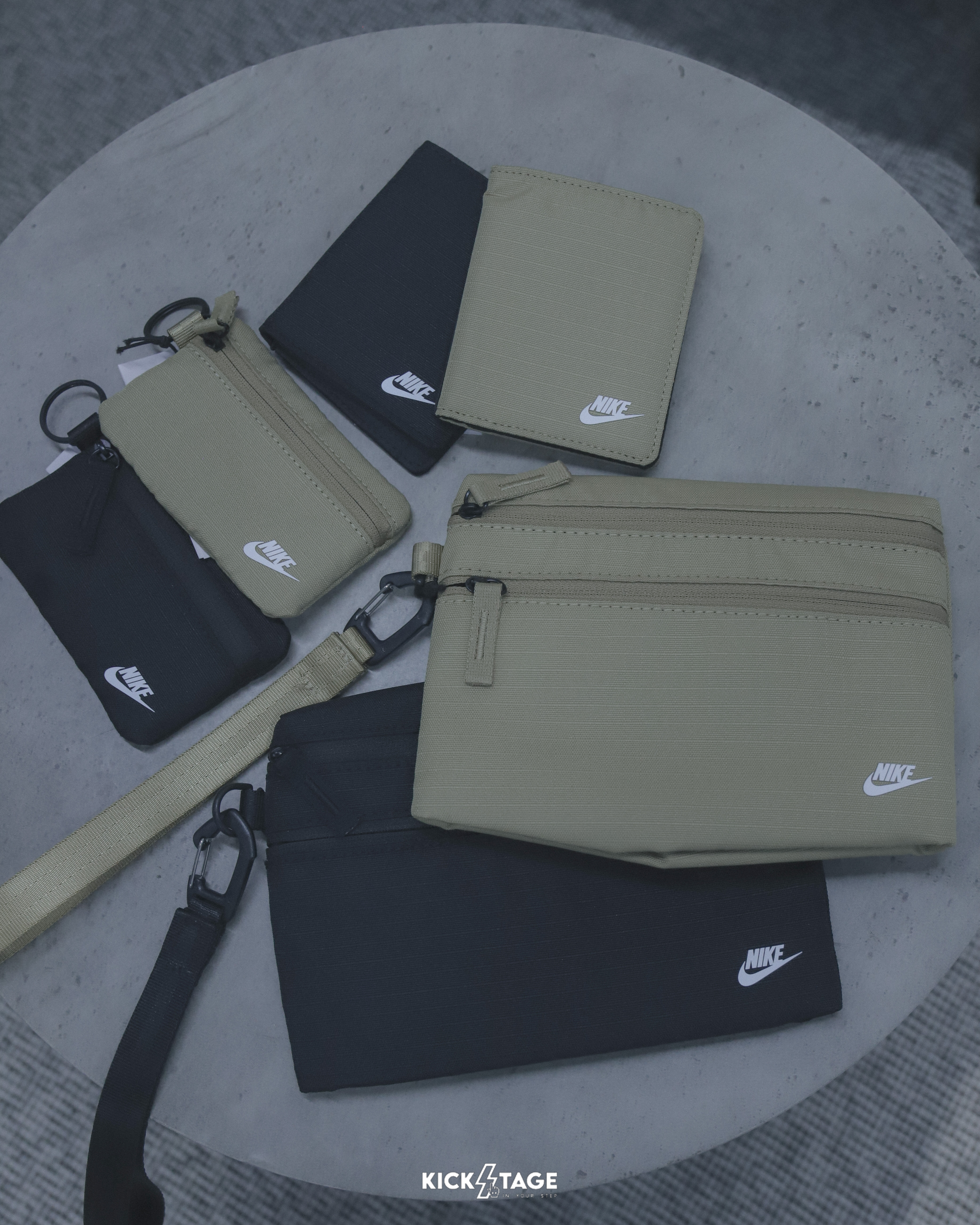 NIKE CLUB 黑 卡其 卡片 收納 卡夾 短夾 掛繩 小包 鑰匙包 手提包 零錢包 手腕包【IQ5940/IQ6092/IQ6031】