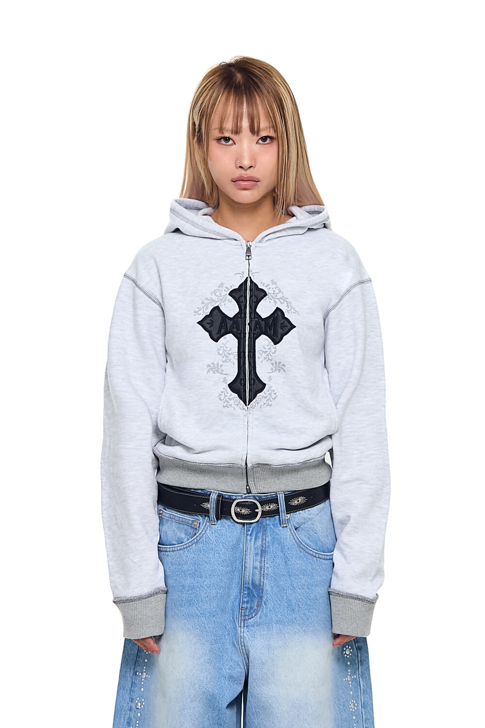 【現貨】AKM CROS2 Zip-Up Hoodie (Gray)