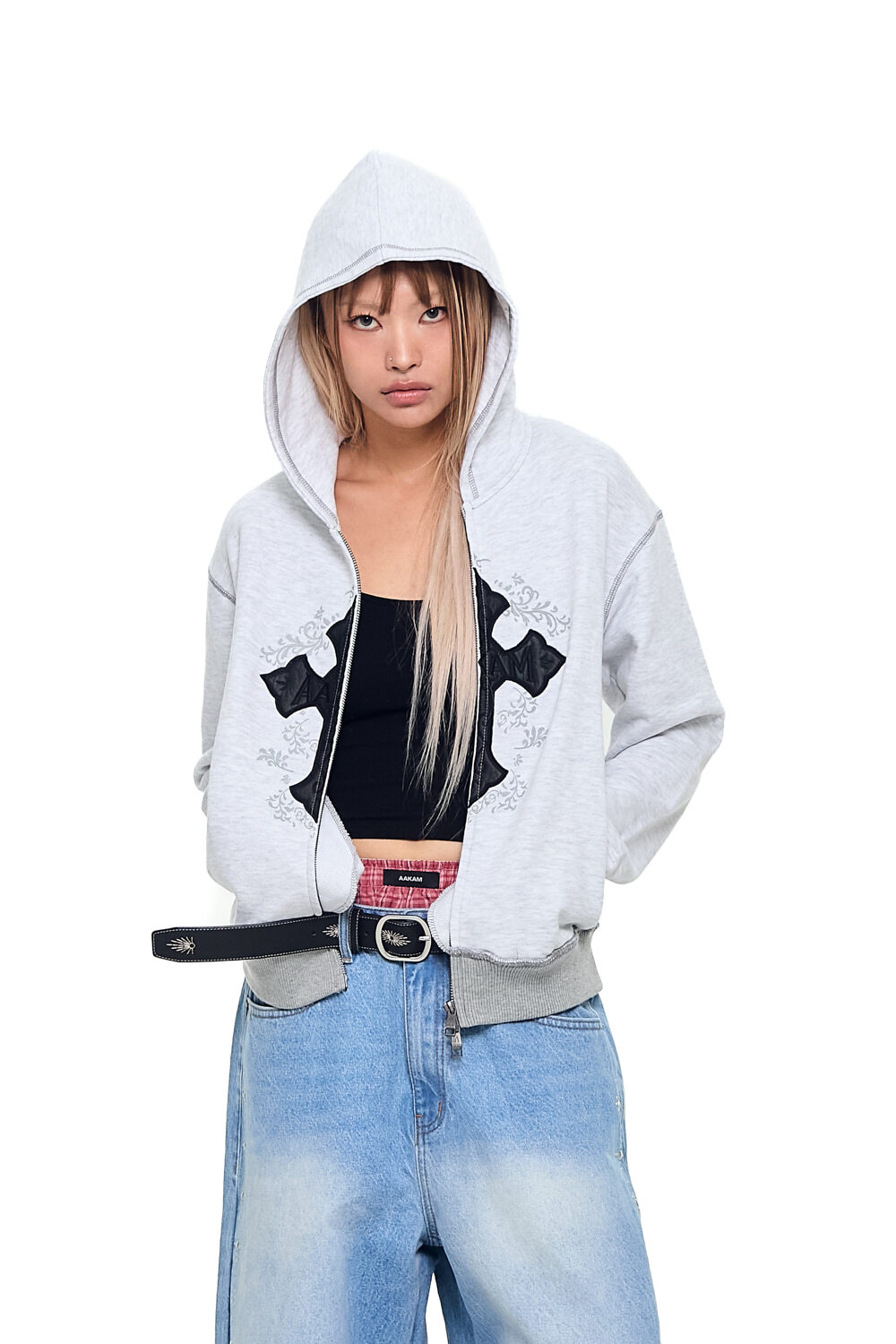 【現貨】AKM CROS2 Zip-Up Hoodie (Gray)