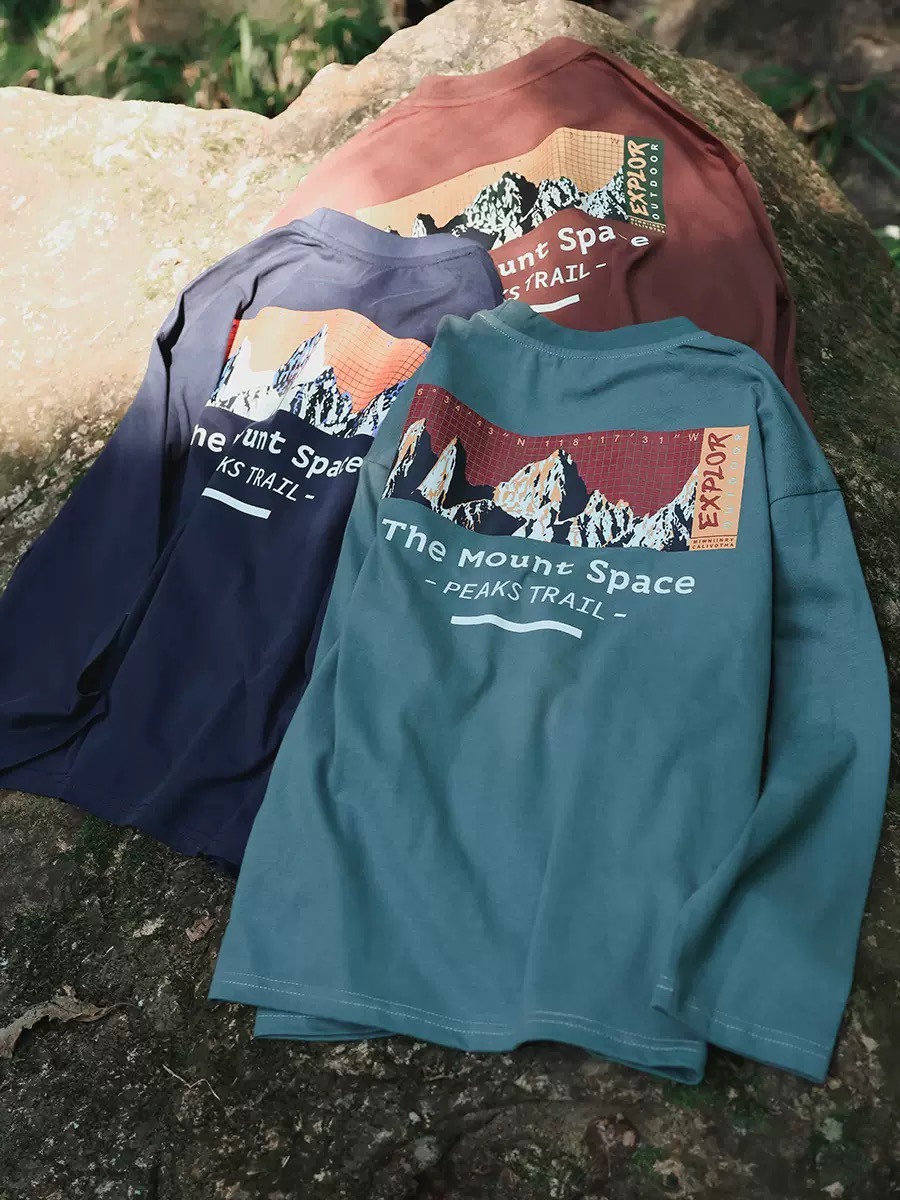 戶外山脈長袖上衣