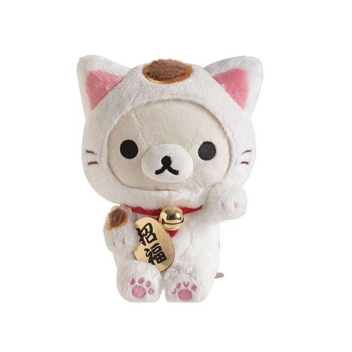 2025AW Rilakkuma (Tea House) Limited Edition Lucky Cat Hanging Plush 草津 限定 招財貓 拉拉熊 玩偶 吊飾 現貨 MO92501