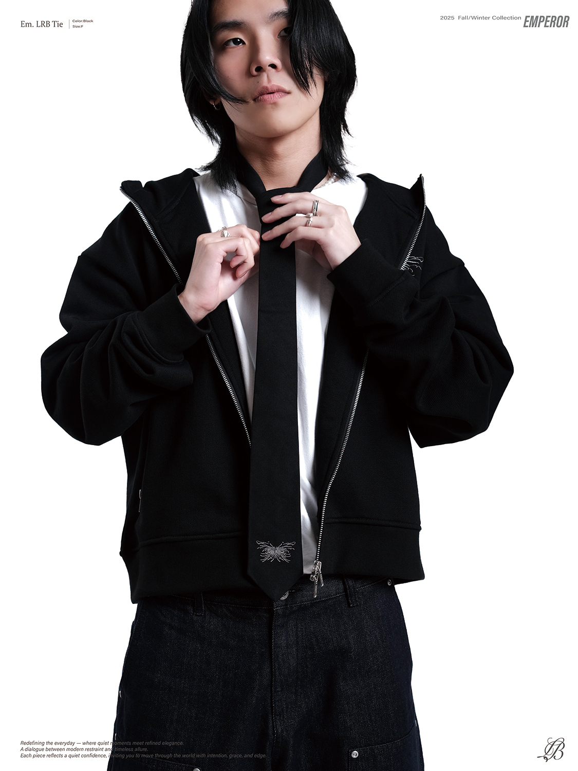 Nurari 電繡彼岸蝶領帶 25 A/W Em. LRB tie