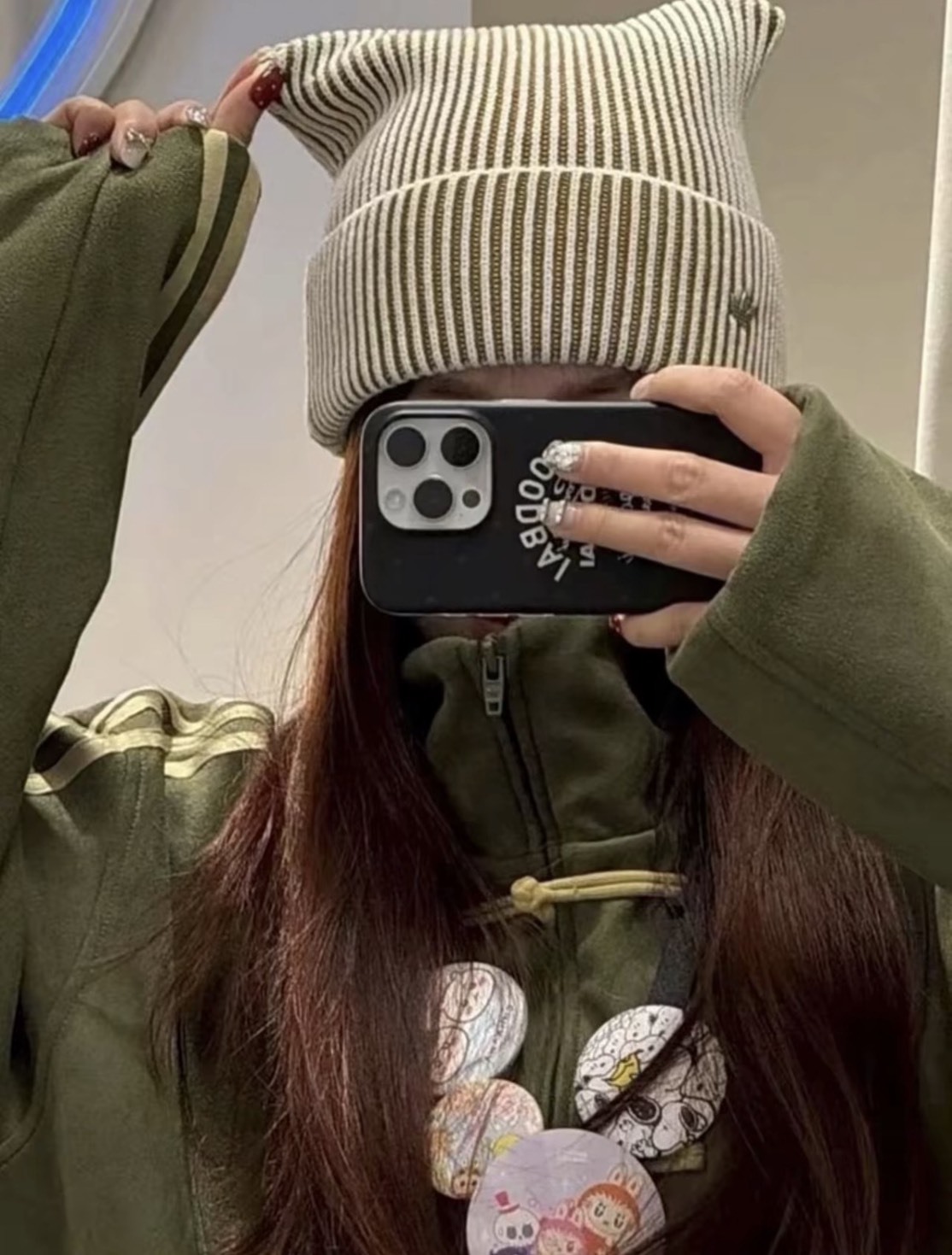 【OWN】Adidas Originals 貓耳帽 針織 編織 毛線帽 國外限定 柔暖 小標 金屬 三葉草 男女