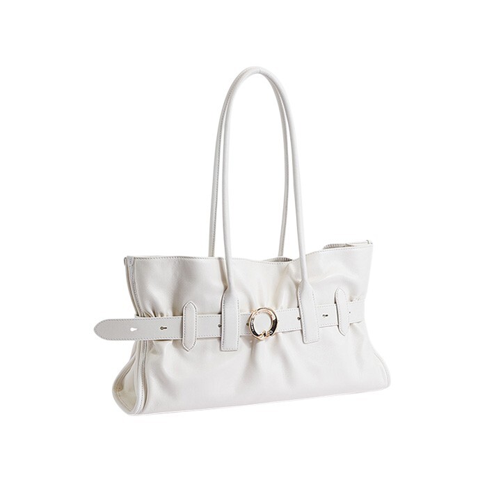 LUNA 飾帶手挽袋