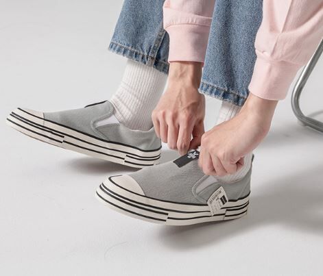 【下殺↘ $499】Y.A.S 懶人鞋 多色 錯位 帆布鞋 男女 CS33001BBK CS33001BBW CS33001BKK CS33001DDW