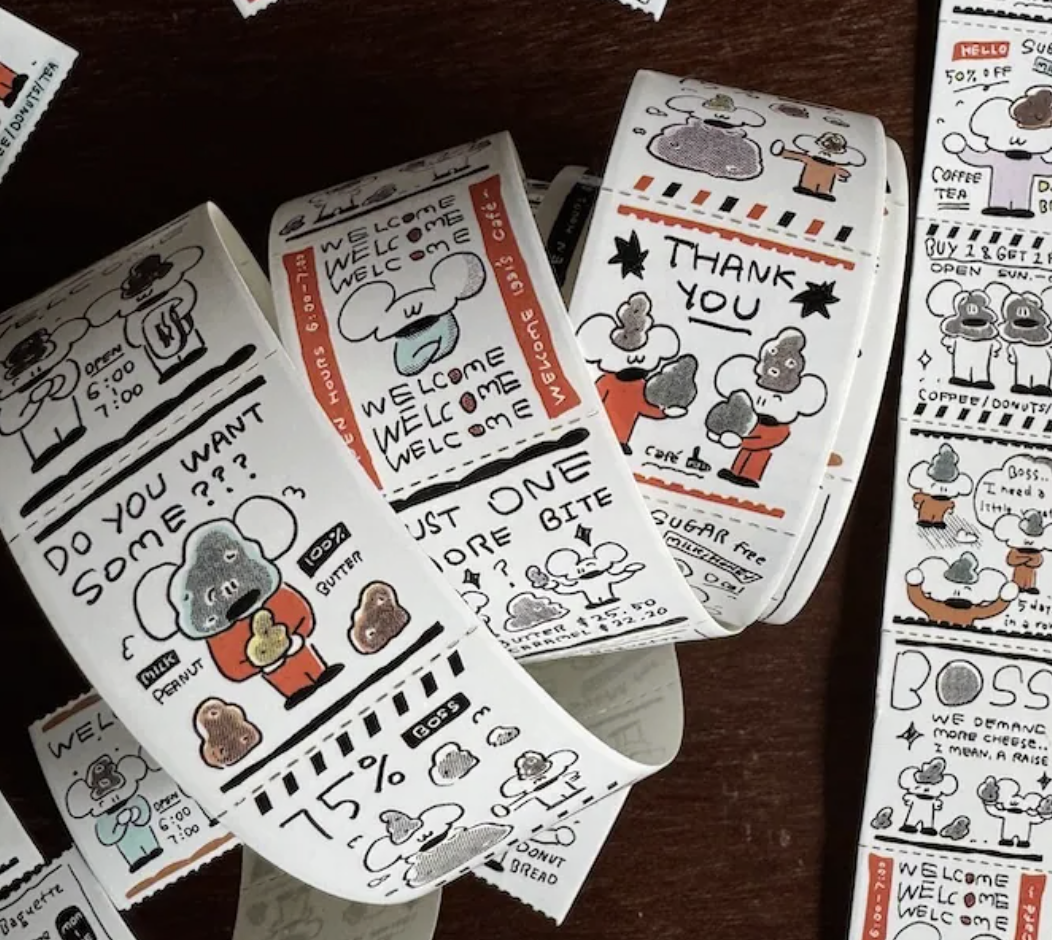 1991w2992｜鼠老闆的 Thank you 票券貼紙捲