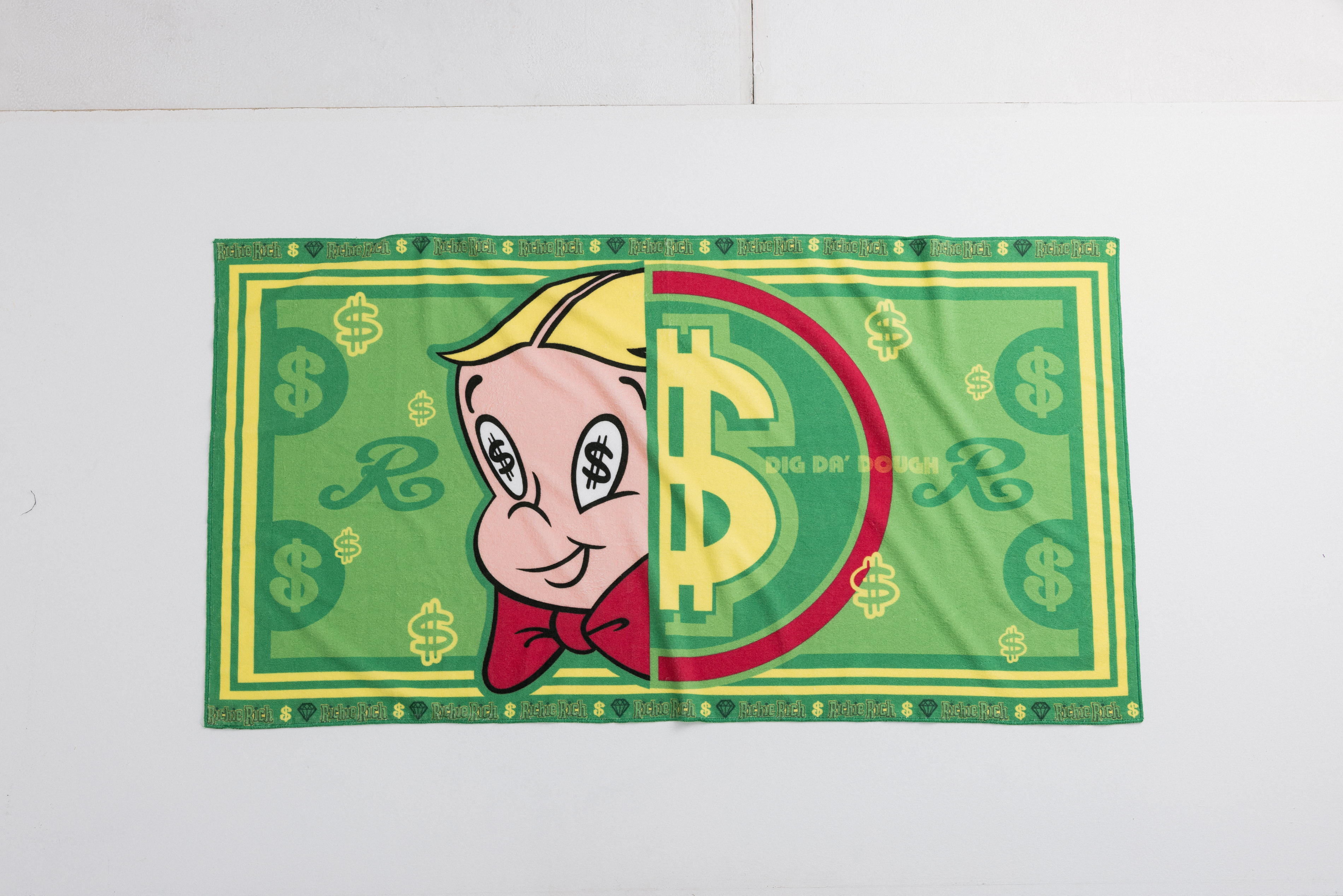 【新春加價購】Richie Rich 小富翁里奇 鈔票造型浴巾