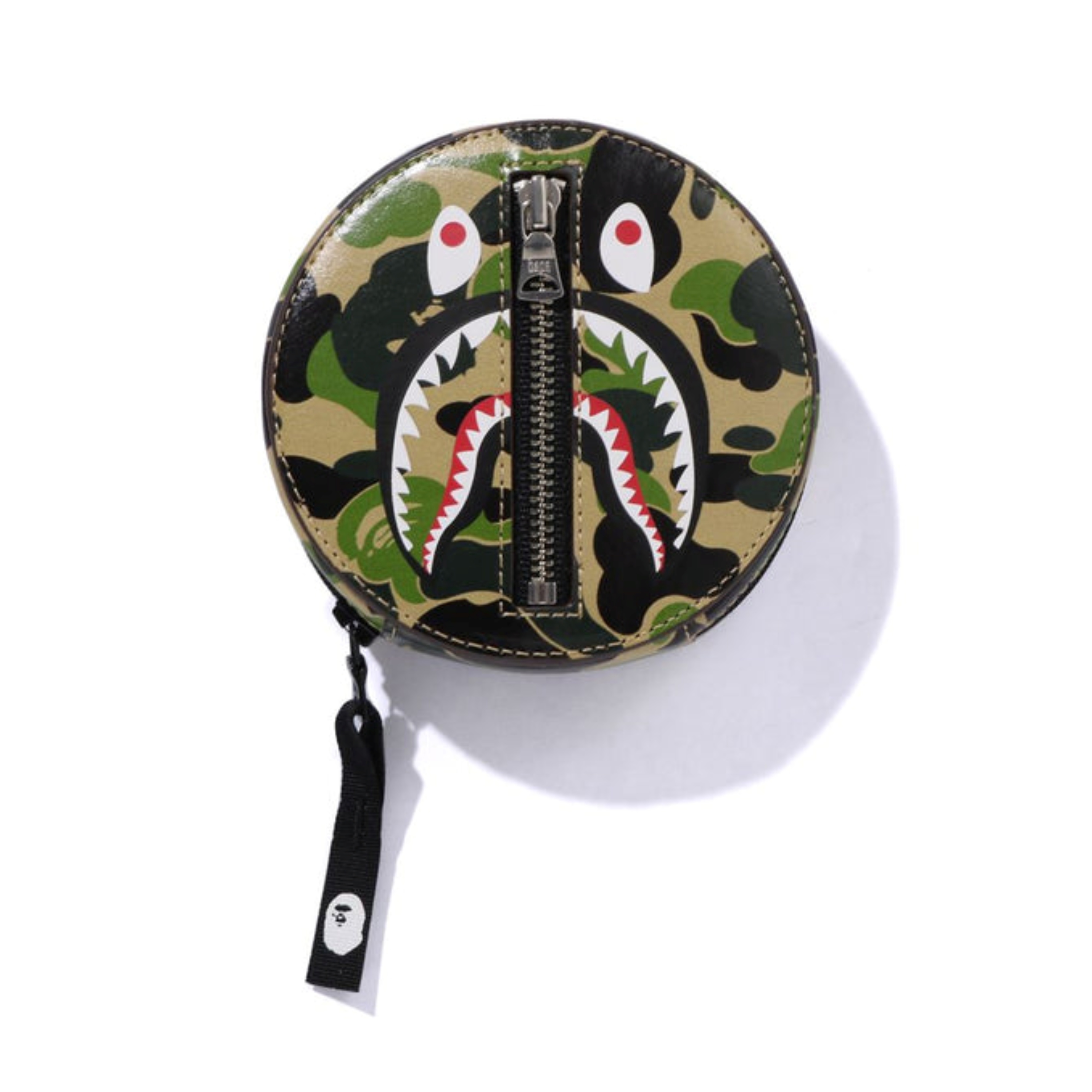 2026SS BAPE A BATHING APE ABC CAMO SHARK COIN CASE 迷彩 鯊魚 零錢包 現貨 1L80190012
