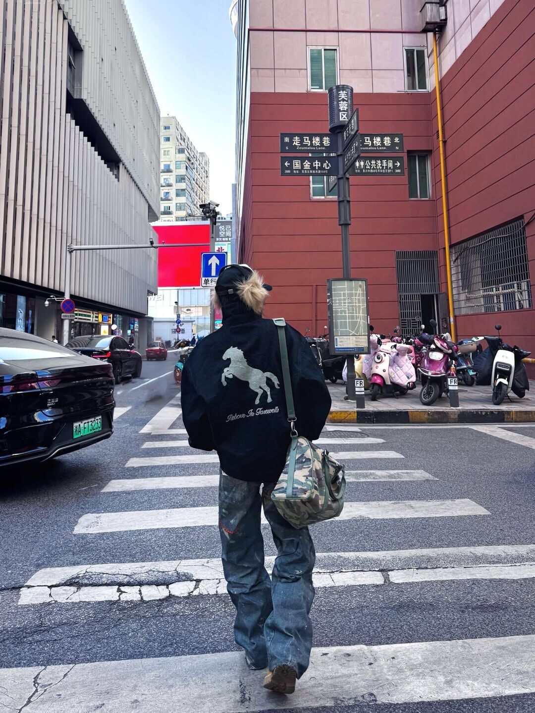 Reborn Wild Horse Denim Jacket 丹寧 騎士外套 黑色