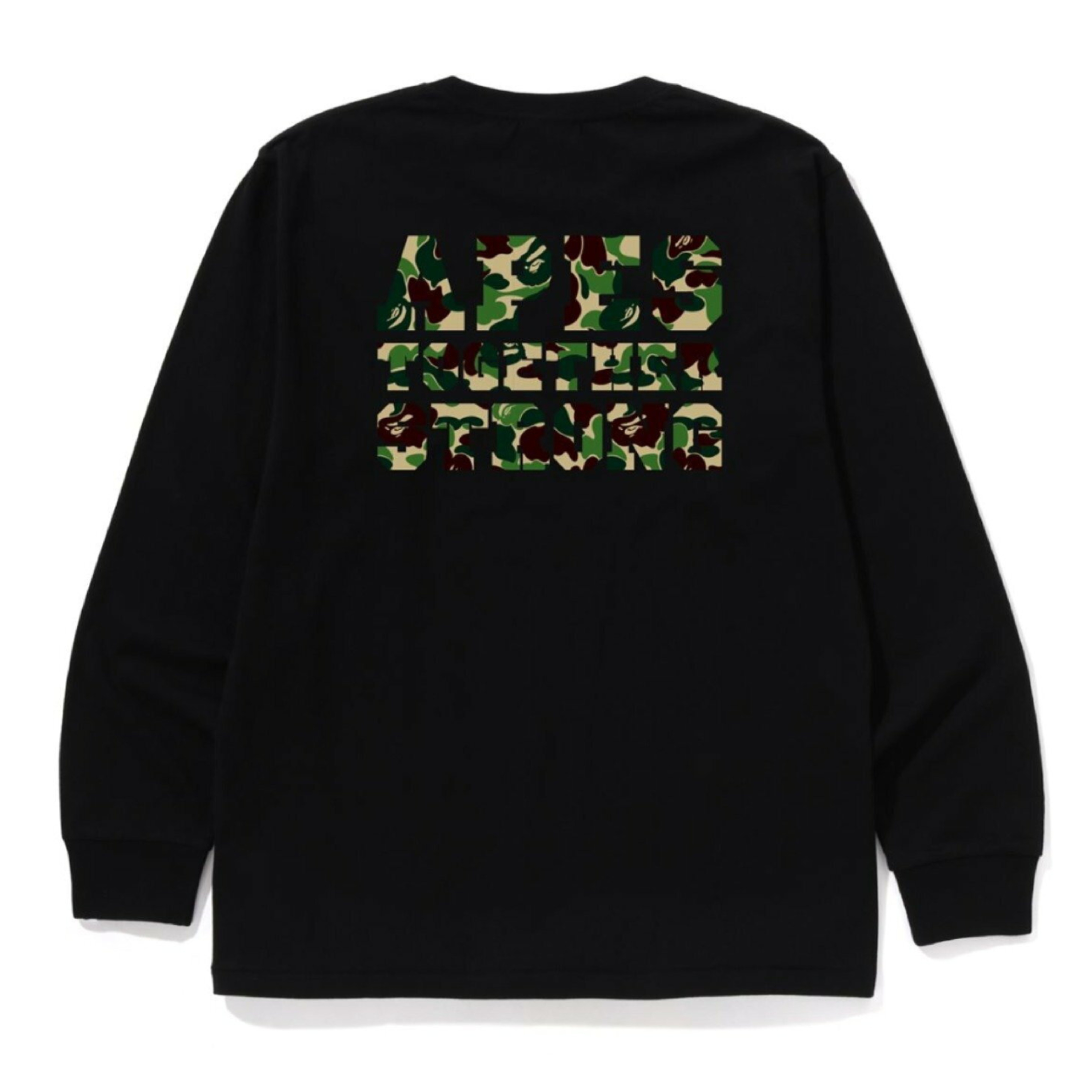 2026SS BAPE A BATHING APE ABC CAMO COLLEGE ATS LS TEE 迷彩 大學 LOGO 小頭 長T 現貨 1M30111013