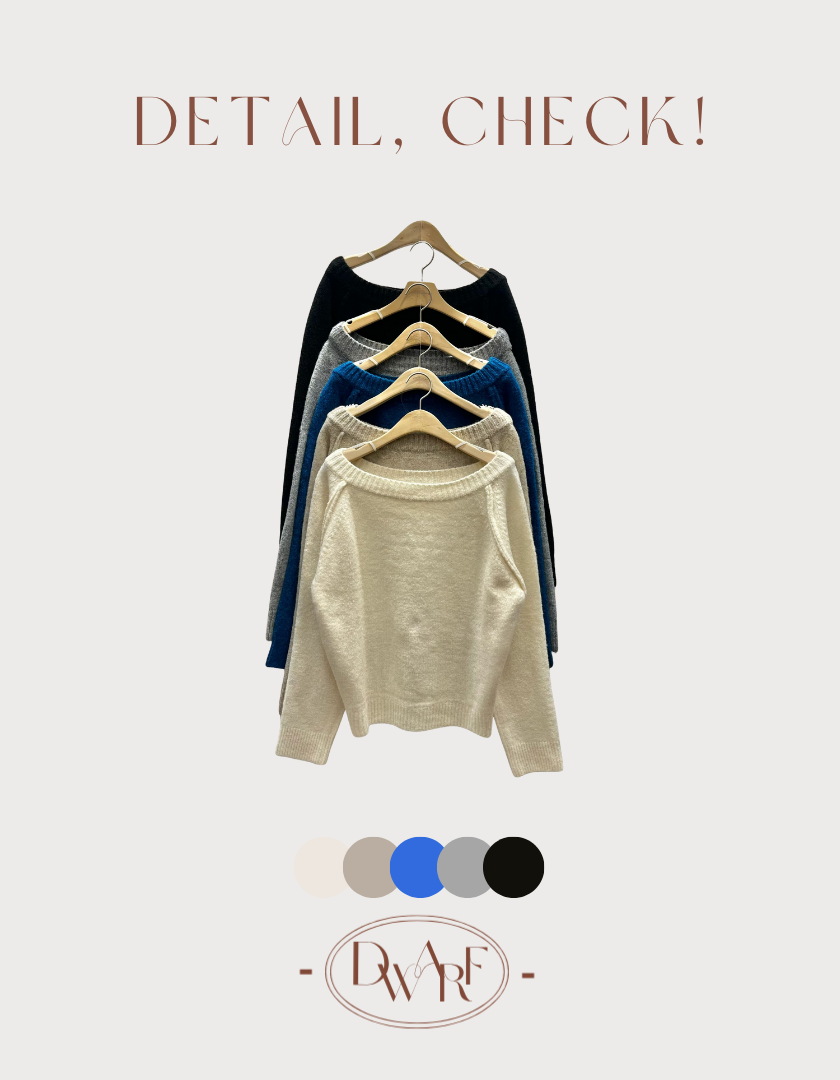 《KR》推！船領外肩線毛衣