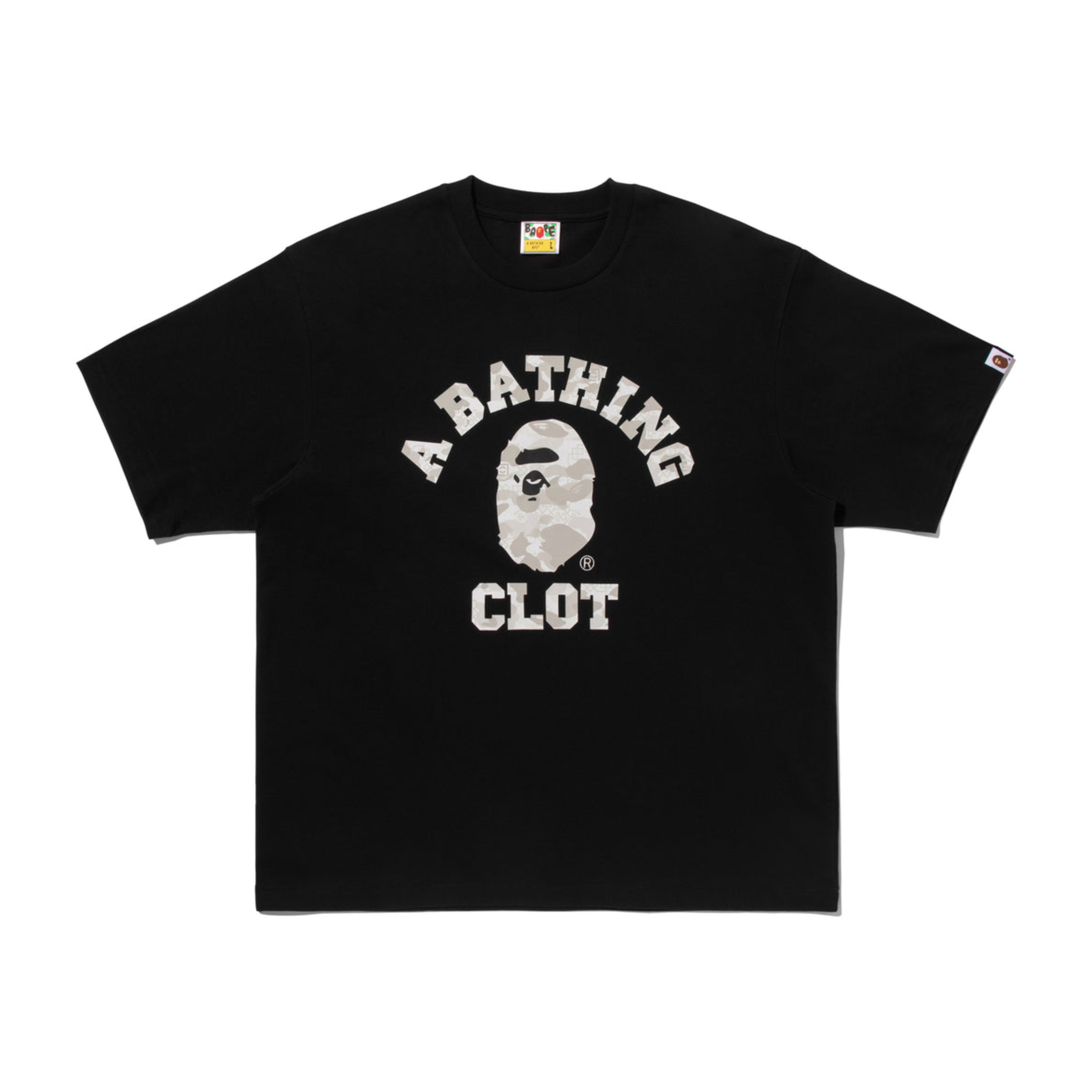 2026SS BAPE A BATHING APE CLOT CAMO COLLEGE RELAXED FIT TEE 聯名 寬版 短T 現貨 1L73-110-936