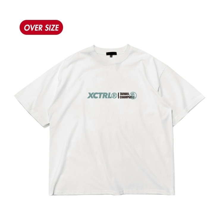 XCTRL 世界制霸寬版短T-白