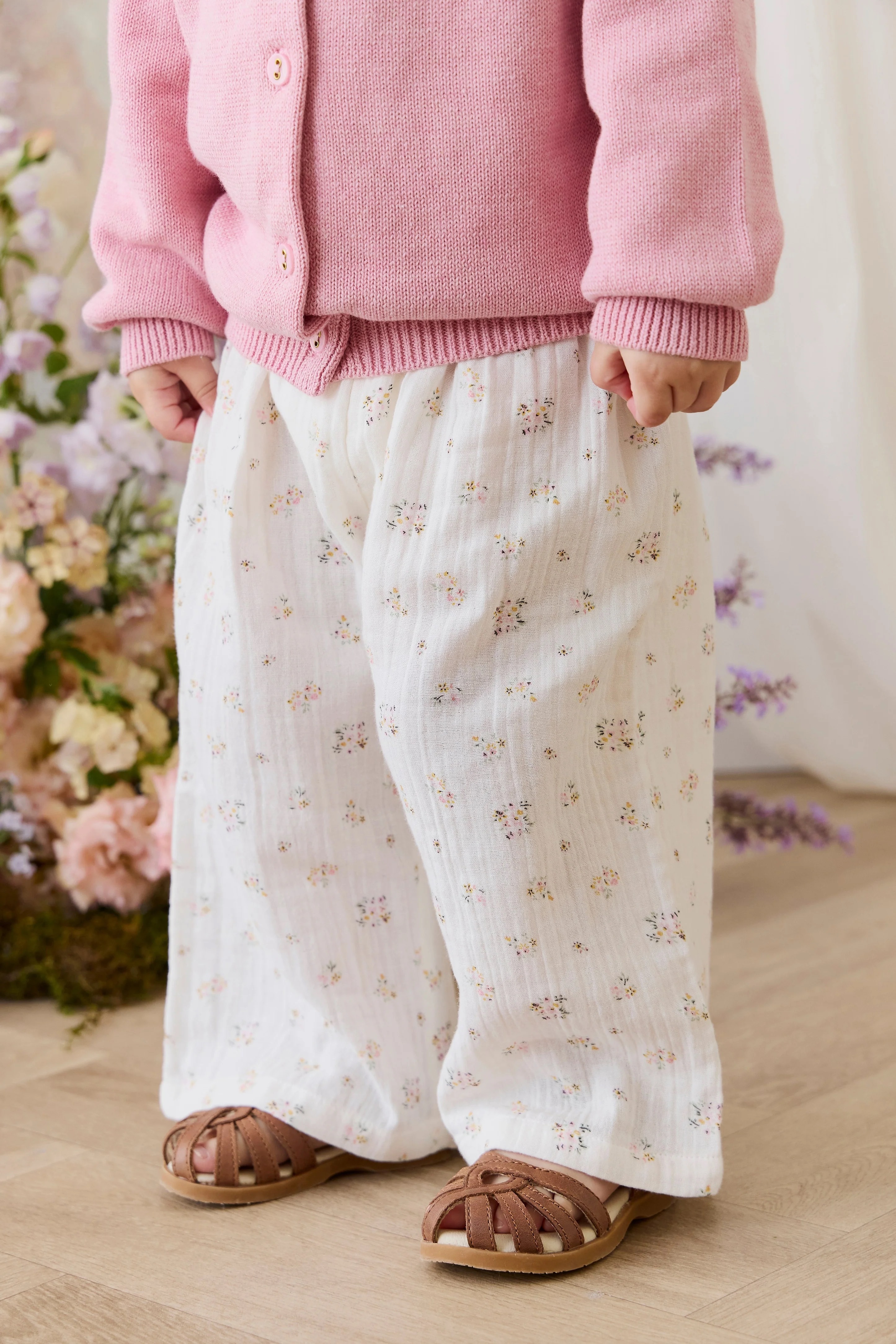 【預購】JAMIE KAY -Organic Cotton Muslin Odette Pant（Ayla Whisper）