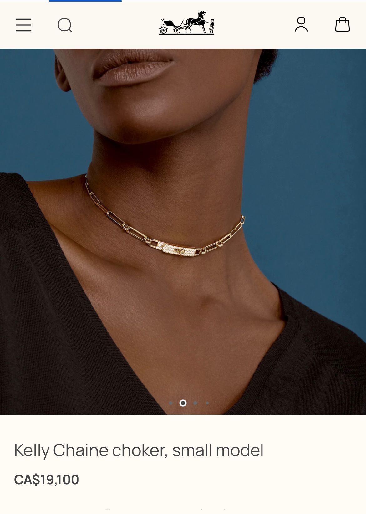 全新HERMES NECKLACE KELLY CHAINE CHOKER SMALL, 18k黃金鑽石, H218273B 00, #愛馬仕 頸鏈/手鏈, #BRAND NEW #香榭站正品